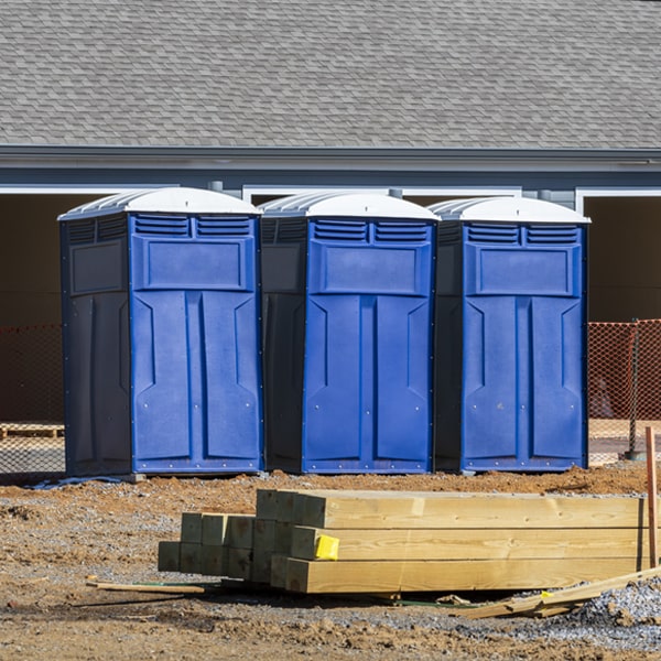 how often are the portable toilets cleaned and serviced during a rental period in St Agatha ME